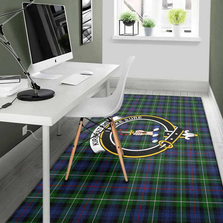 Scottish Kirkpatrick Clan Crest Tartan Area Rug Tartan Plaid 4