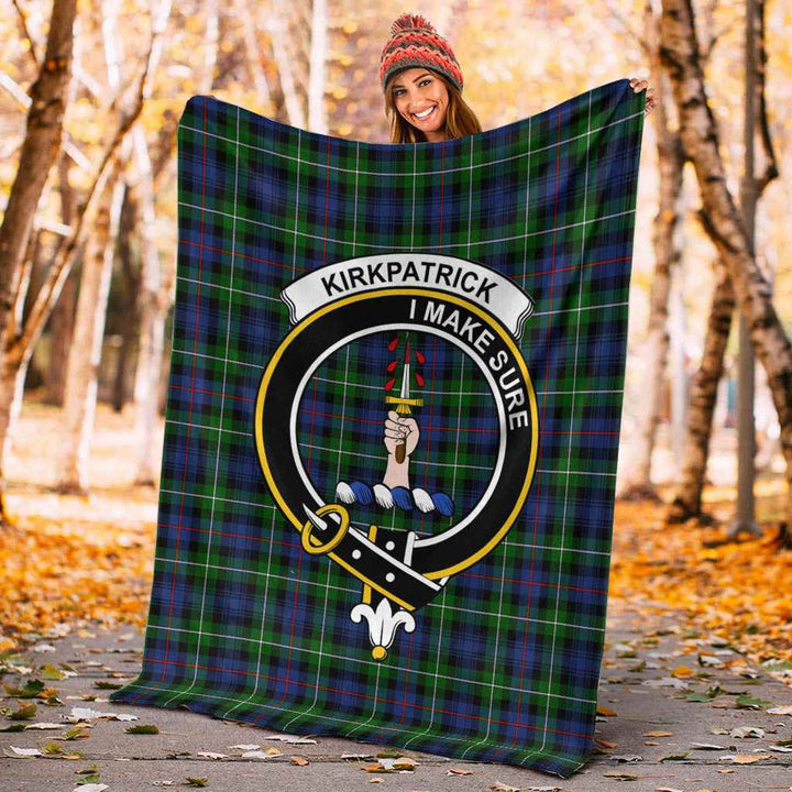 Scottish Kirkpatrick Clan Crest Tartan Blanket Tartan Plaid 4