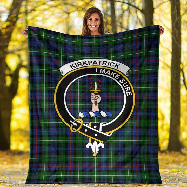 Scottish Kirkpatrick Clan Crest Tartan Blanket Tartan Plaid 6