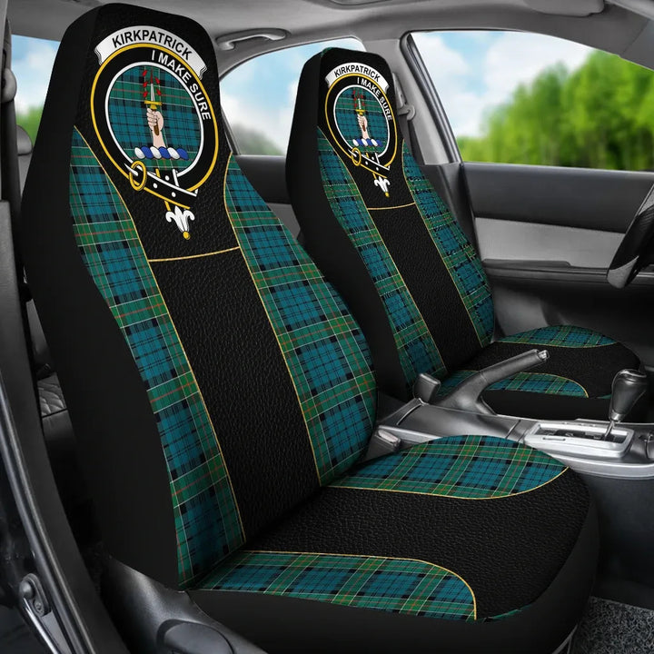 Scottish Kirkpatrick Clan Crest Tartan Car Seat Covers - Special Style 3
