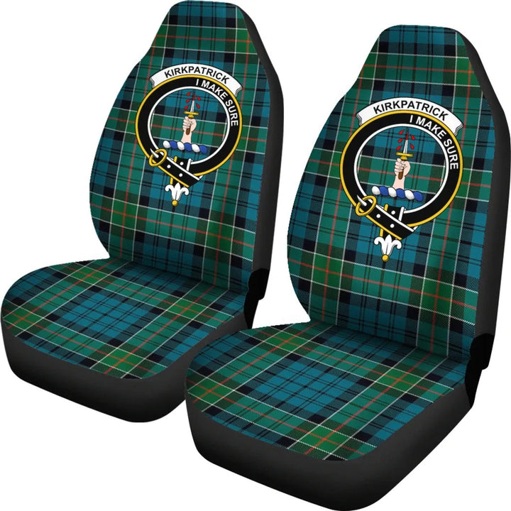 Scottish Kirkpatrick Clan Crest Tartan Car Seat Covers 1