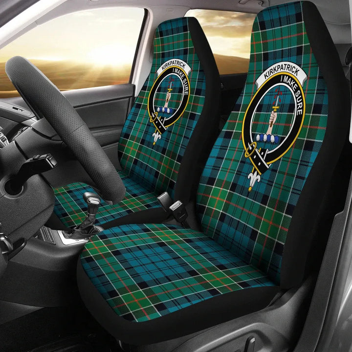 Scottish Kirkpatrick Clan Crest Tartan Car Seat Covers 2
