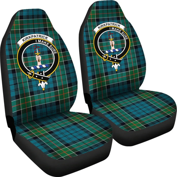 Scottish Kirkpatrick Clan Crest Tartan Car Seat Covers 4
