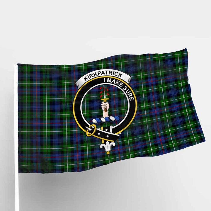 Scottish Kirkpatrick Clan Crest Tartan Flag Parade Tartan Plaid 1
