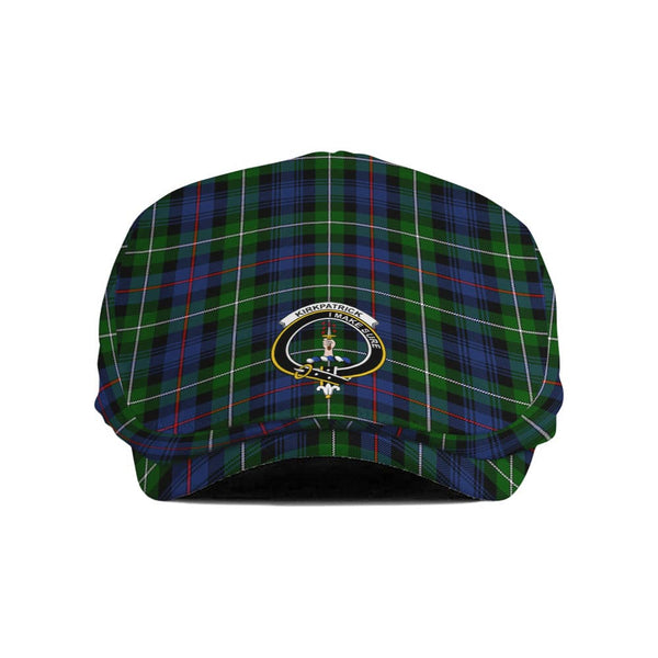 Scottish Kirkpatrick Clan Crest Tartan Flat Cap Tartan Plaid 1