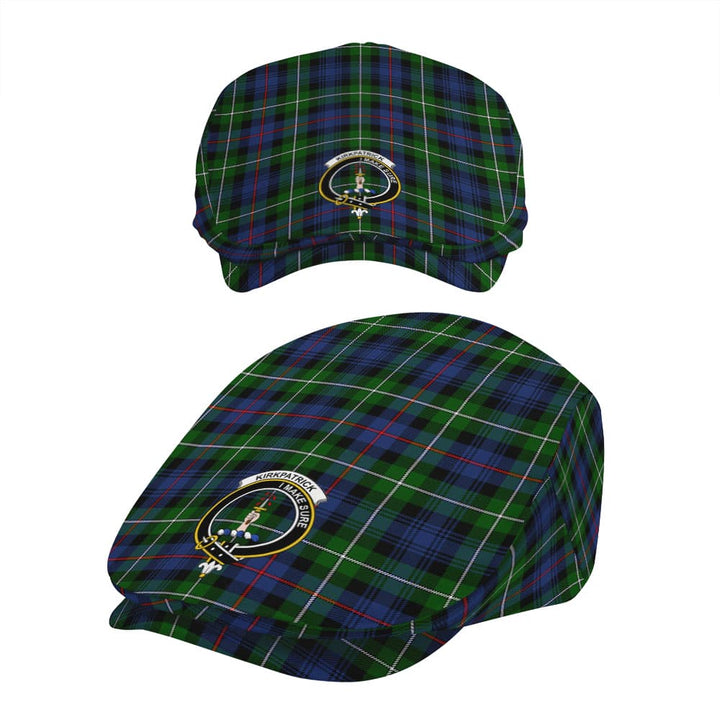 Scottish Kirkpatrick Clan Crest Tartan Flat Cap Tartan Plaid 5
