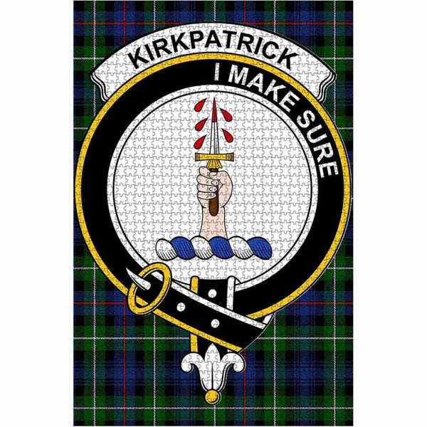 Scottish Kirkpatrick Clan Crest Tartan Jigsaw Puzzle 1
