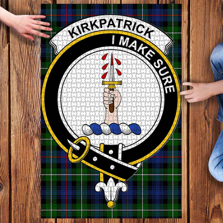 Scottish Kirkpatrick Clan Crest Tartan Jigsaw Puzzle 3