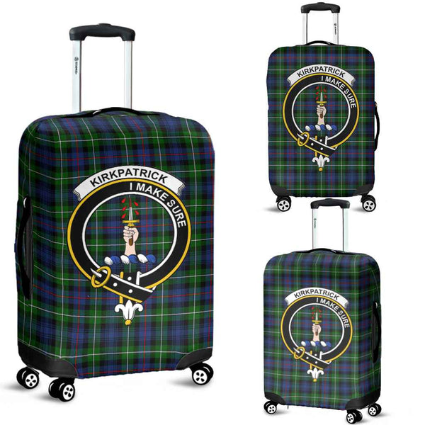 Scottish Kirkpatrick Clan Crest Tartan Luggage Cover Tartan Plaid 1