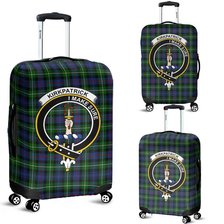 Scottish Kirkpatrick Clan Crest Tartan Luggage Cover Tartan Plaid 1