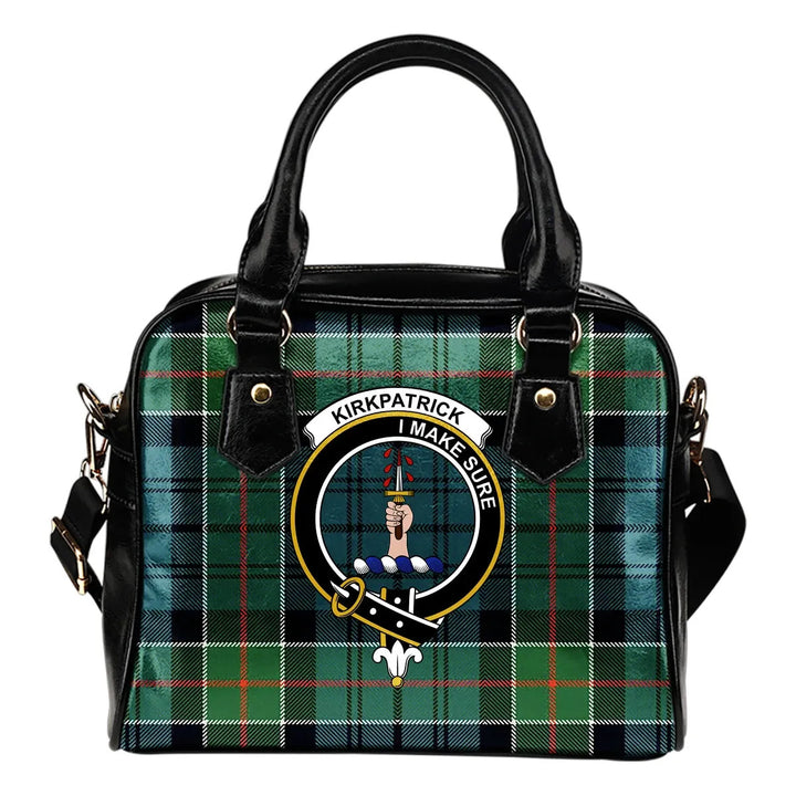 Scottish Kirkpatrick Clan Crest Tartan Shoulder Handbag Tartan Plaid 1