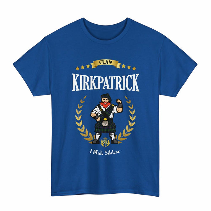 Scottish Kirkpatrick Clan Tartan T-Shirt - Motto Scotsman Tartan Plaid Royal Color