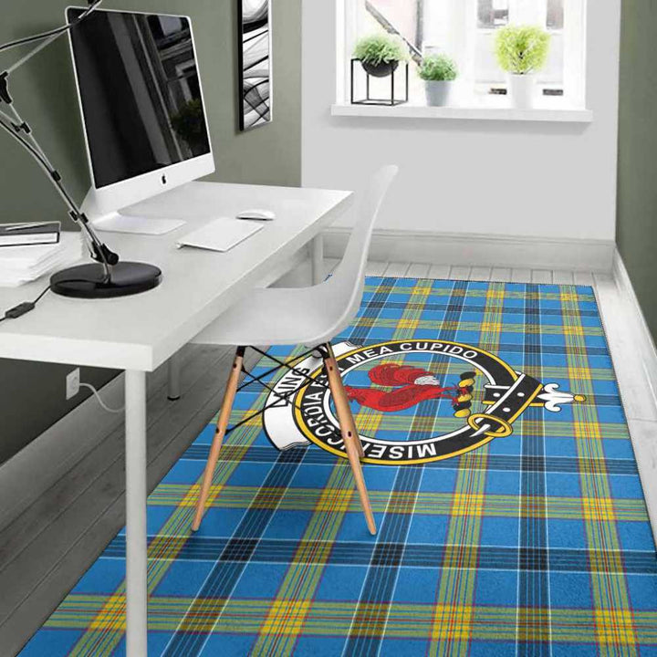 Scottish Laing Clan Crest Tartan Area Rug Tartan Plaid 4