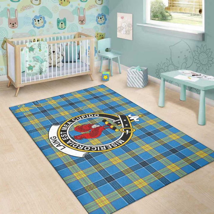 Scottish Laing Clan Crest Tartan Area Rug Tartan Plaid 5