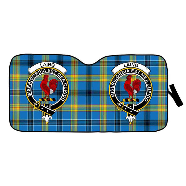 Scottish Laing Clan Crest Tartan Car Windshield Sun Shade Tartan Plaid 1