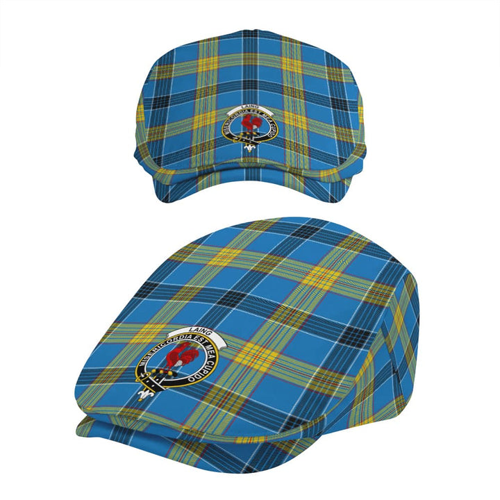 Scottish Laing Clan Crest Tartan Flat Cap Tartan Plaid 5