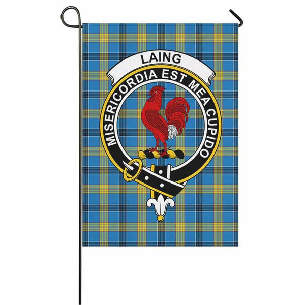 Scottish Laing Clan Crest Tartan Garden Flag Tartan Plaid 1