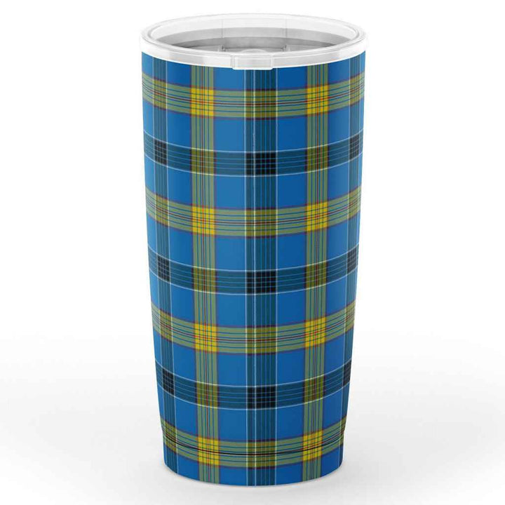 Scottish Laing Clan Crest Tartan Insulated Tumbler Tartan Plaid 2