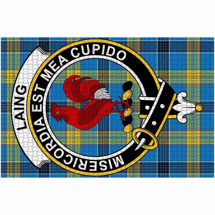 Scottish Laing Clan Crest Tartan Jigsaw Puzzle 2