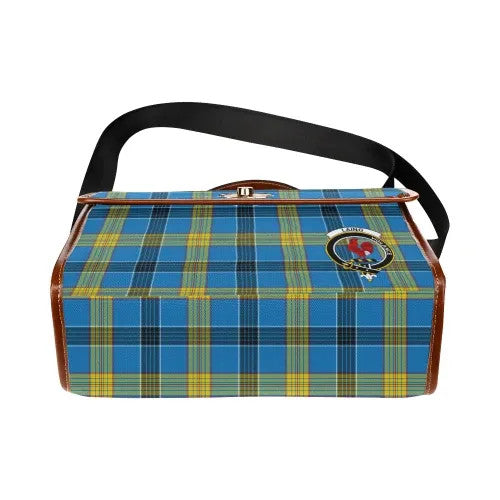 Scottish Laing Clan Crest Tartan Waterproof Canvas Bag Tartan Plaid 5
