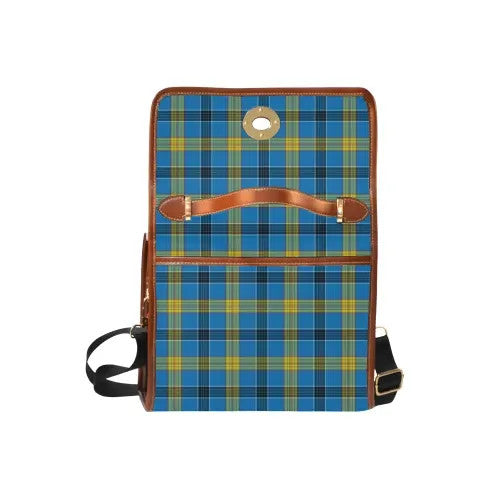 Scottish Laing Clan Crest Tartan Waterproof Canvas Bag Tartan Plaid 6