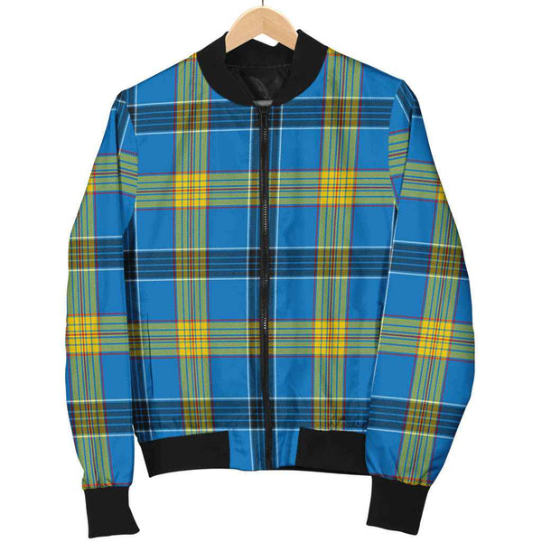 Scottish Laing Clan Tartan Bomber Jacket Tartan Plaid 1
