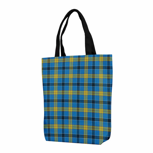 Scottish Laing Clan Tartan Canvas Bag With Shoulder Strap Tartan Plaid 1