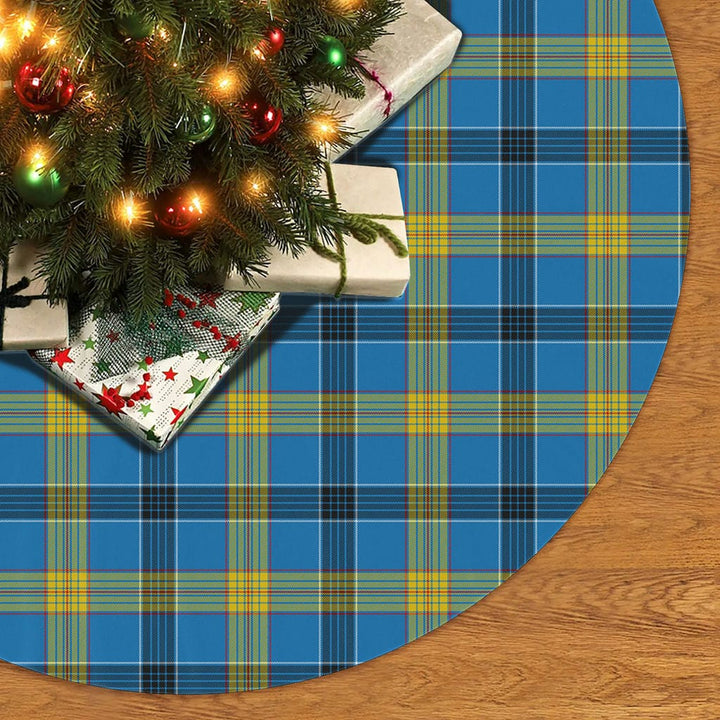 Scottish Laing Clan Tartan Christmas Tree Skirt No Tassels 2 Tartan Plaid