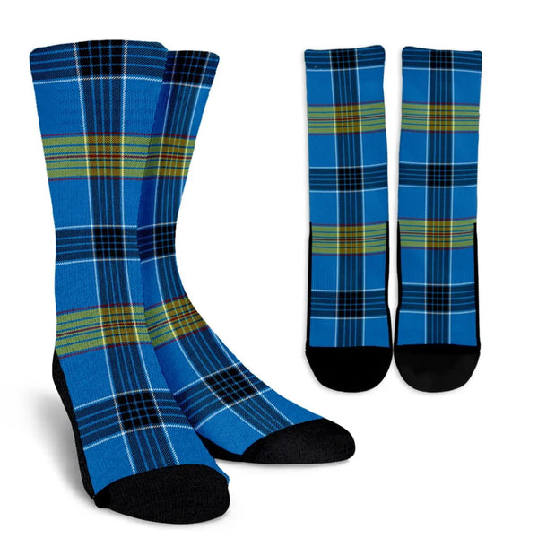 Scottish Laing Clan Tartan Crew Socks