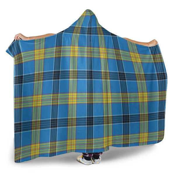Scottish Laing Clan Tartan Hooded Blanket Tartan Plaid 2