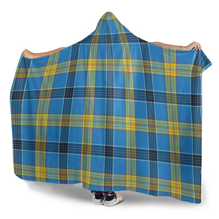 Scottish Laing Clan Tartan Hooded Blanket Tartan Plaid 3