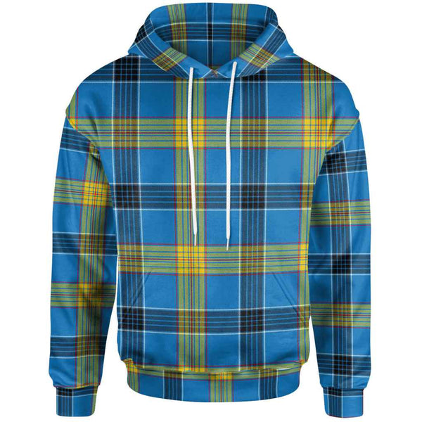 Scottish Laing Clan Tartan Hoodie Front Side Tartan Plaid
