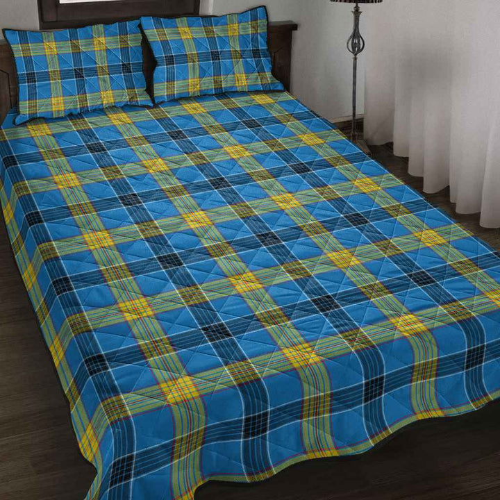Scottish Laing Clan Tartan Quilt Bed Set Tartan Plaid 2
