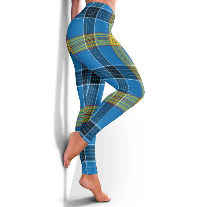 Scottish Laing Clan Tartan Women Leggings Tartan Plaid 4