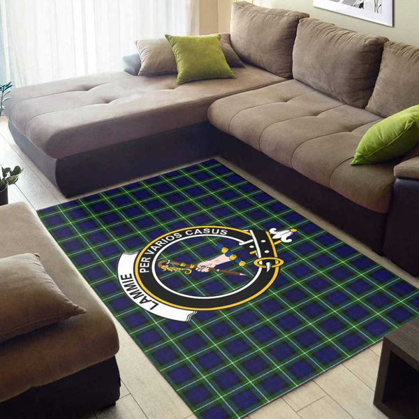 Scottish Lammie Clan Crest Tartan Area Rug Tartan Plaid 2