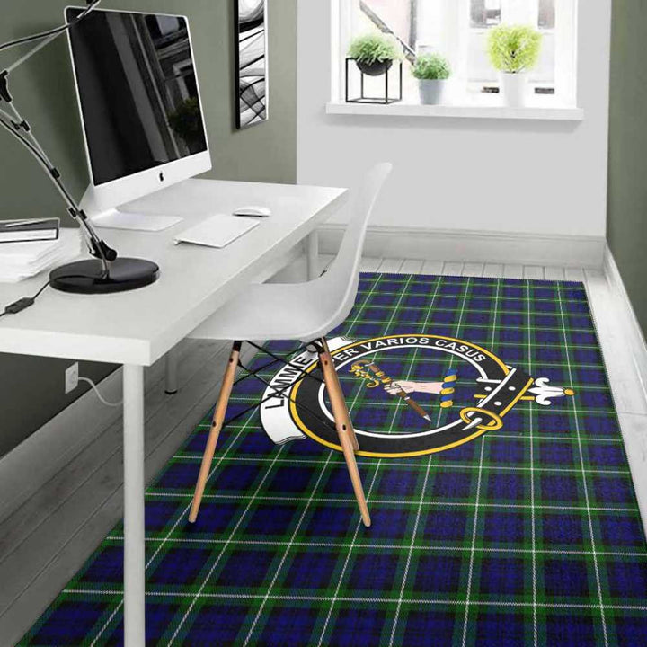 Scottish Lammie Clan Crest Tartan Area Rug Tartan Plaid 4
