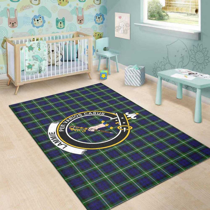 Scottish Lammie Clan Crest Tartan Area Rug Tartan Plaid 5