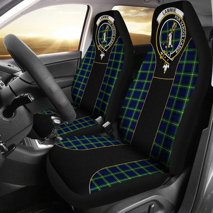 Scottish Lammie Clan Crest Tartan Car Seat Covers - Special Style 1