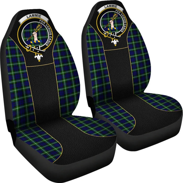 Scottish Lammie Clan Crest Tartan Car Seat Covers - Special Style 4