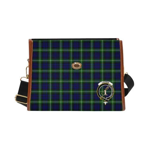 Scottish Lammie Clan Crest Tartan Waterproof Canvas Bag Tartan Plaid 2