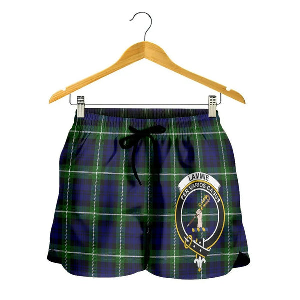 Scottish Lammie Clan Crest Tartan Women Shorts