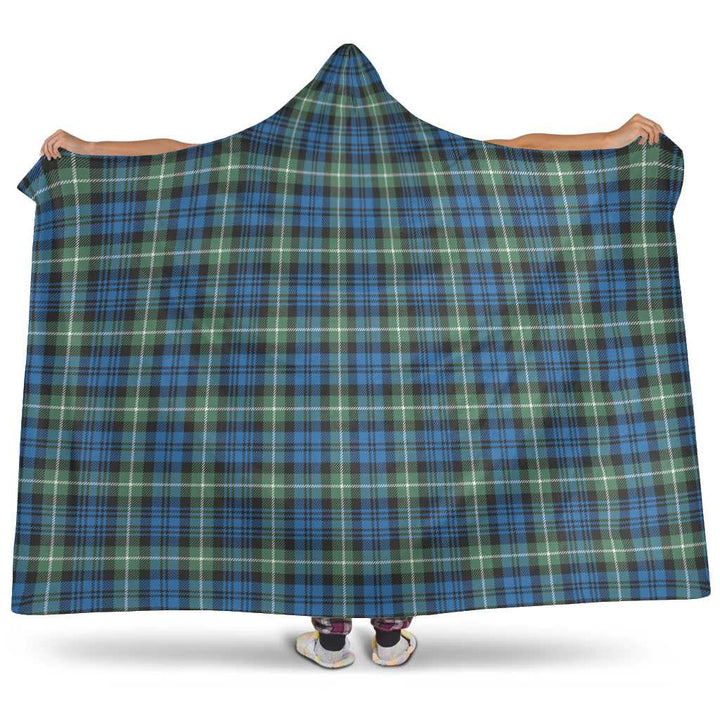 Scottish Lamont Ancient Clan Tartan Hooded Blanket Tartan Plaid 1