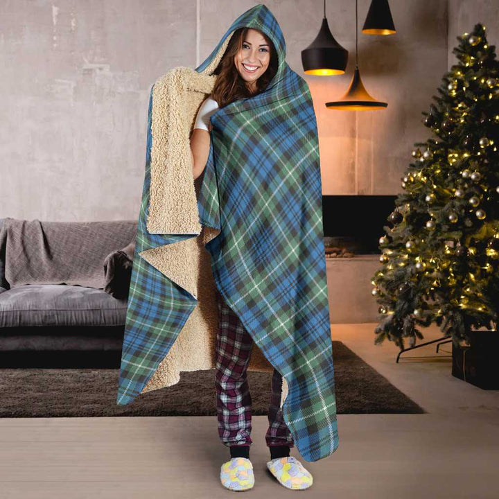 Scottish Lamont Ancient Clan Tartan Hooded Blanket Tartan Plaid 6