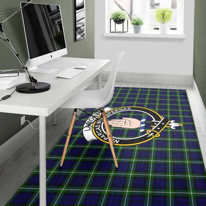 Scottish Lamont Clan Crest Tartan Area Rug Tartan Plaid 4