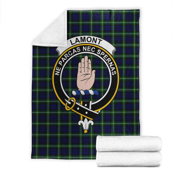 Scottish Lamont Clan Crest Tartan Blanket Tartan Plaid 1