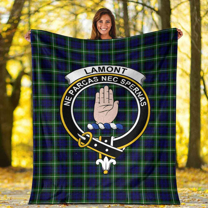 Scottish Lamont Clan Crest Tartan Blanket Tartan Plaid 6