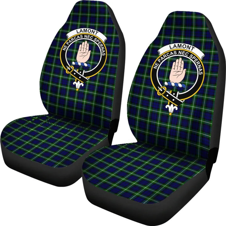 Scottish Lamont Clan Crest Tartan Car Seat Covers 1