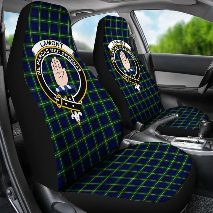 Scottish Lamont Clan Crest Tartan Car Seat Covers 3