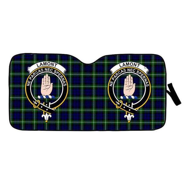 Scottish Lamont Clan Crest Tartan Car Windshield Sun Shade Tartan Plaid 1