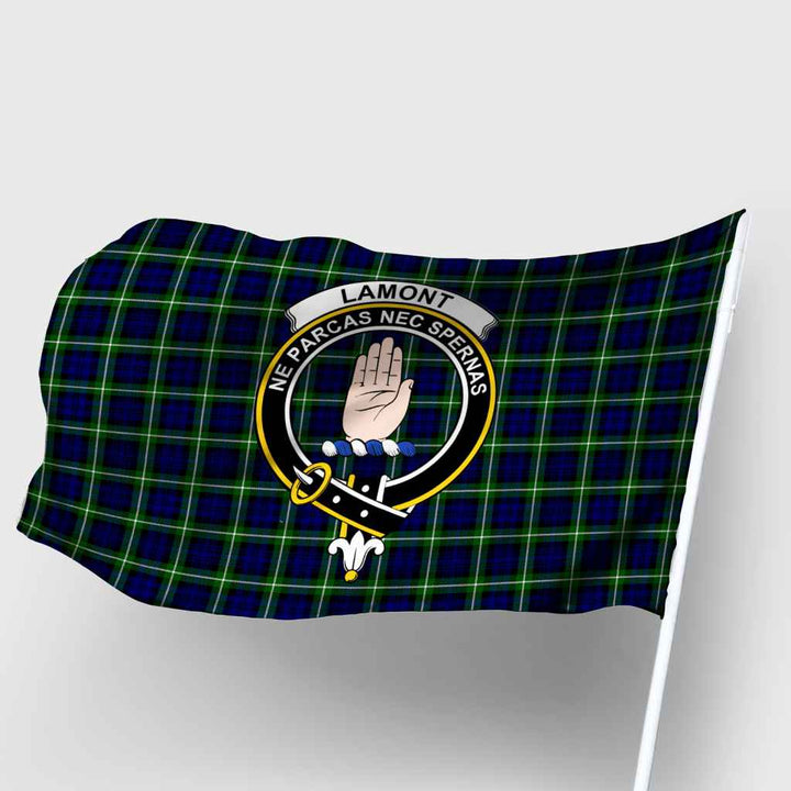 Scottish Lamont Clan Crest Tartan Flag Parade Tartan Plaid 2